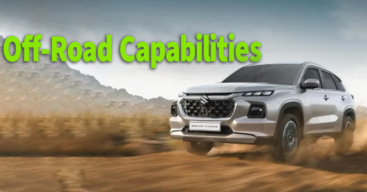 Off-Road Capabilities in 4 wheel drive system