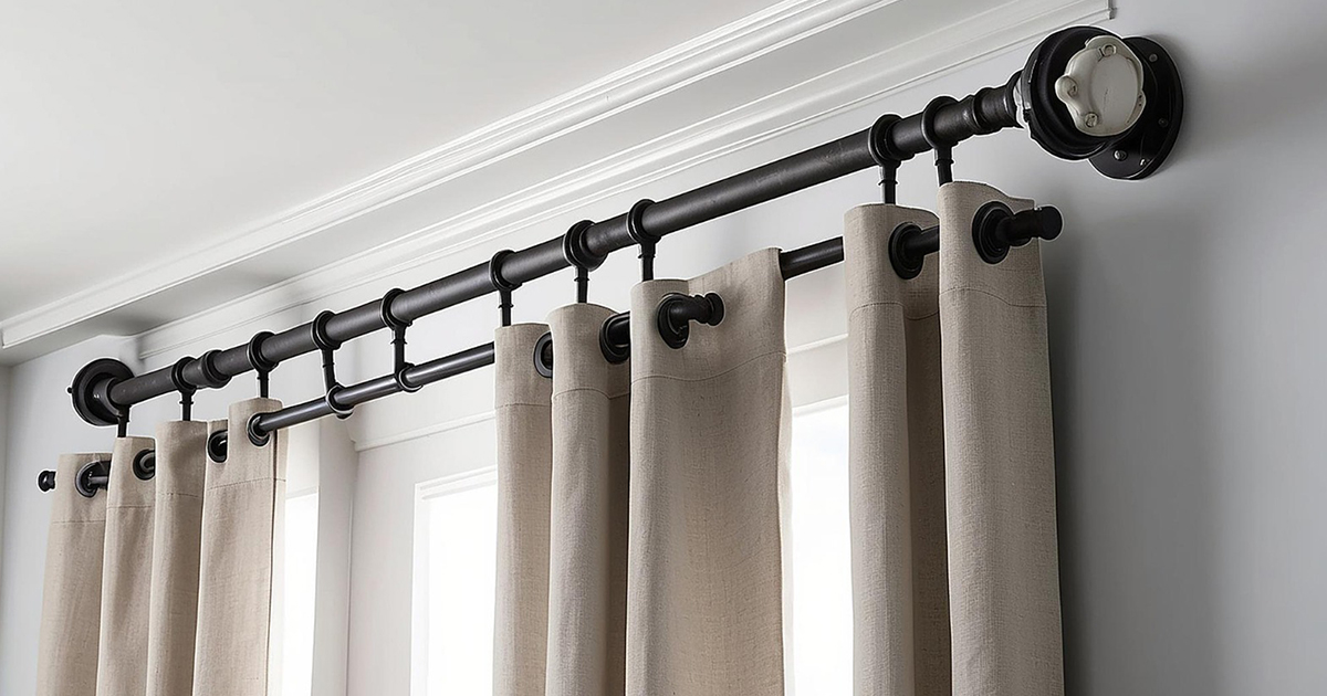 Types of double curtain rods