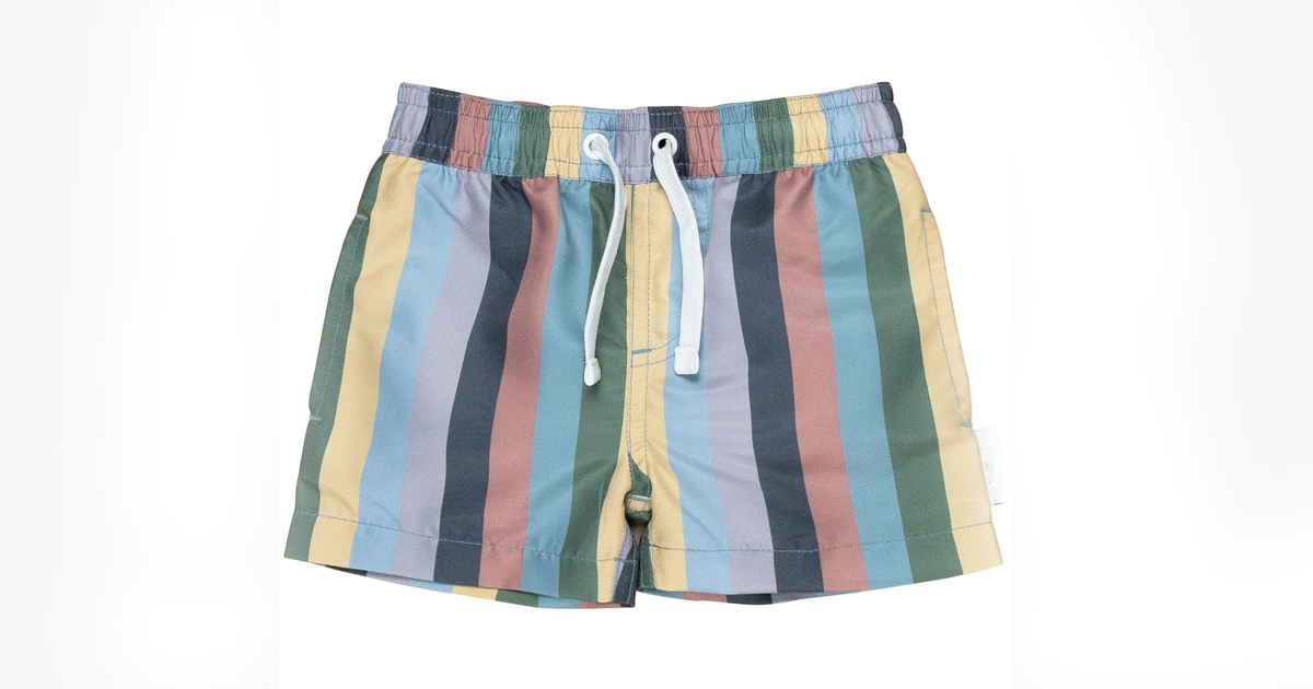 boys swim shorts Retro Stripes