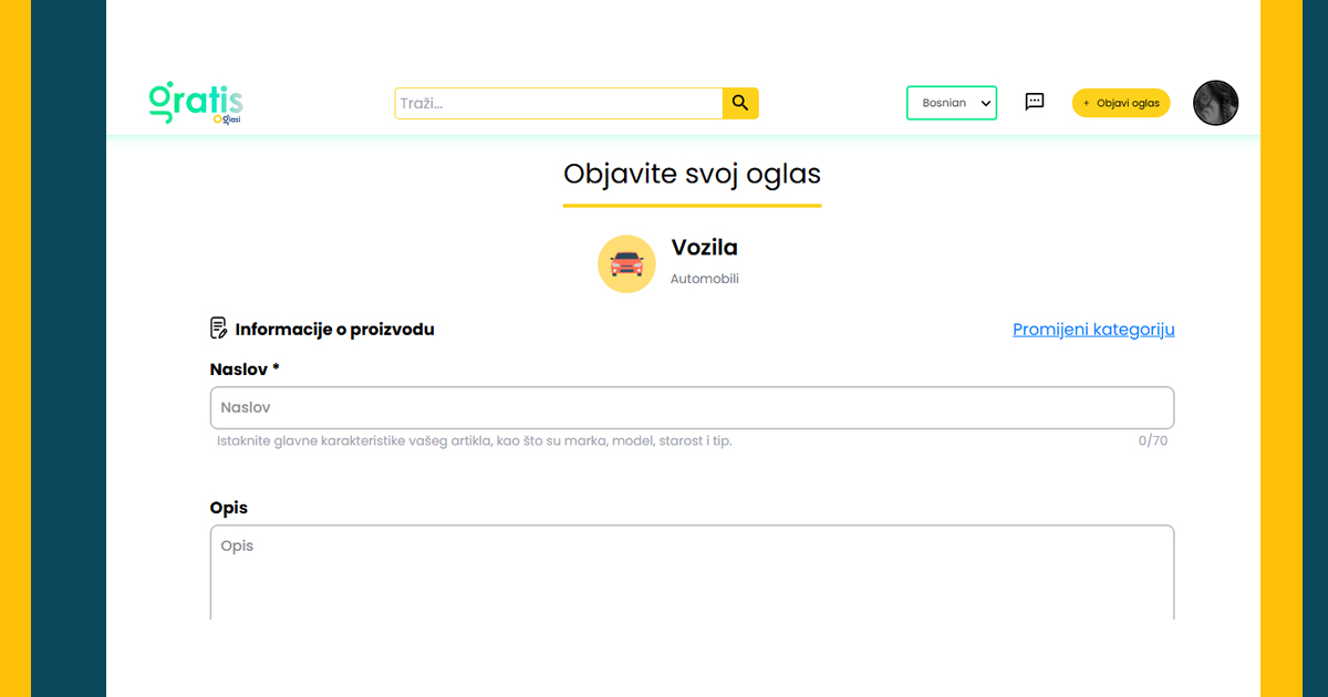 Korak po korak: Kako objaviti besplatan oglas